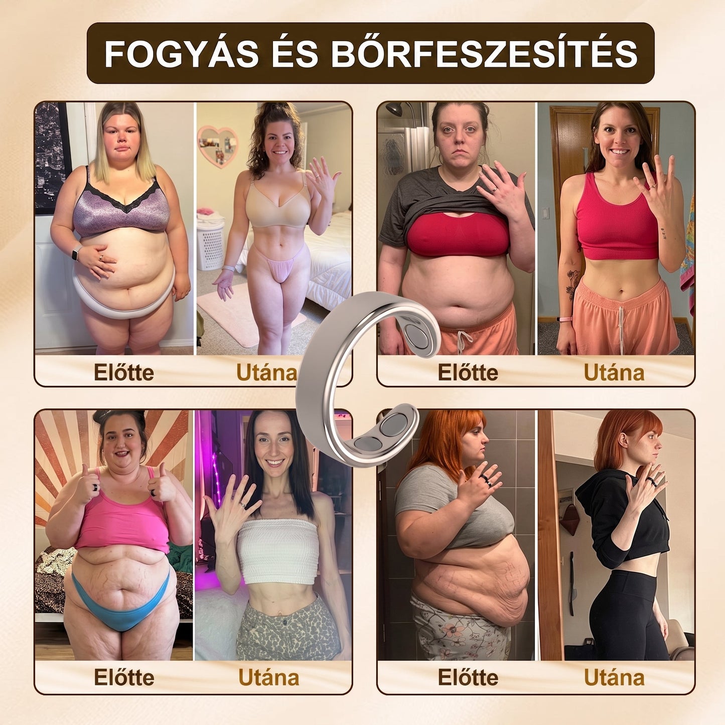 𝐗𝐈𝐌𝐎𝐍𝐓𝐇® Fogyókúrás Anyagcsere Mágneses Terápiás Gyűrű: Hárommagos Anyagcsere Aktiválás — Mindössze 30 perc naponta a Fogyás és a Nyirokkeringés támogatására — Plusz ízületi enyhülés, jobb alvás és mentális tisztaság.