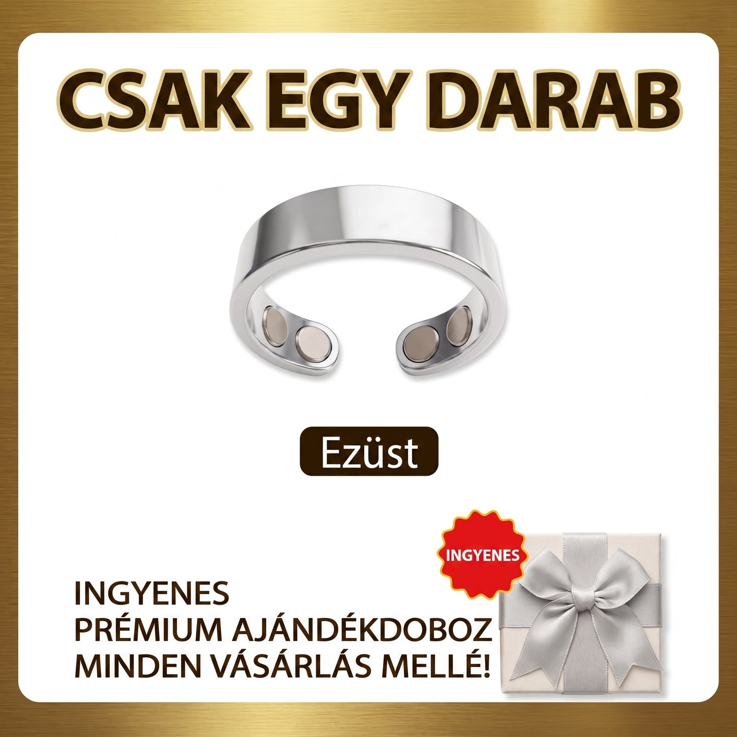 𝐗𝐈𝐌𝐎𝐍𝐓𝐇® Fogyókúrás Anyagcsere Mágneses Terápiás Gyűrű: Hárommagos Anyagcsere Aktiválás — Mindössze 30 perc naponta a Fogyás és a Nyirokkeringés támogatására — Plusz ízületi enyhülés, jobb alvás és mentális tisztaság.